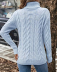Celeste | Cozy Cable-Knit Turtleneck Sweater
