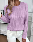Faye | Cable-Knit Round Neck Sweater