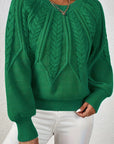 Cassidy | Cable-Knit Round-Neck Sweater