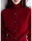 Margot | High-Neck Button Cardigan