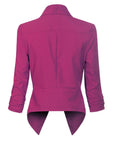 Penelope | Open-Front Draped Blazer