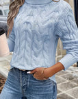 Celeste | Cozy Cable-Knit Turtleneck Sweater
