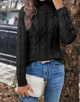 Celeste | Cozy Cable-Knit Turtleneck Sweater