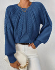Cassidy | Cable-Knit Round-Neck Sweater