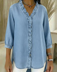 Paula | Stylish Ruffle Mid Sleeve Blouse