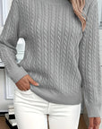 Faye | Cable-Knit Round Neck Sweater