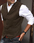 Byron | Refined Herringbone Waistcoat
