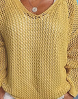 Delaney | Relaxed Open-Knit Hooded Sweater