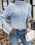 Celeste | Cozy Cable-Knit Turtleneck Sweater