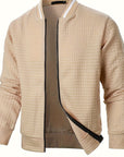 Raymond | Textured Zip-Up Bomber Jacket