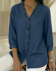 Paula | Stylish Ruffle Mid Sleeve Blouse