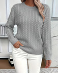 Faye | Cable-Knit Round Neck Sweater