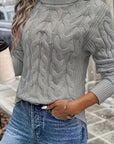 Celeste | Cozy Cable-Knit Turtleneck Sweater
