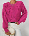 Cassidy | Cable-Knit Round-Neck Sweater