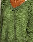Delaney | Relaxed Open-Knit Hooded Sweater