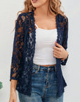 Cassandra | Floral Openwork Cardigan