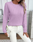 Faye | Cable-Knit Round Neck Sweater