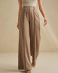 Marlowe | Pleated Wide-Leg Trousers