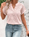 Whitney | Floral Embroidered V-Neck Blouse
