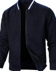 Raymond | Textured Zip-Up Bomber Jacket