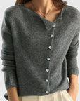 Lorna | Asymmetric Button Cardigan