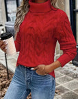 Celeste | Cozy Cable-Knit Turtleneck Sweater