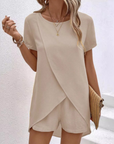 Melanie | Elegant Summer Slit Shirt Set