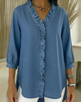 Paula | Stylish Ruffle Mid Sleeve Blouse