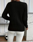 Faye | Cable-Knit Round Neck Sweater