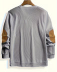 Aaron | Textured Elbow-Patch Pullover