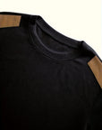 Aaron | Textured Elbow-Patch Pullover