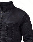 Sterling | Textured Stand-Collar Pullover