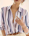Marcella | Refined Striped Button-Up Shirt