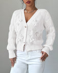 Juniper | Soft Bow-Detail Long Sleeve Cardigan