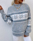 Tamsin | Cozy Snowflake Mock-Neck Sweater