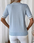 Daphne | V-Neck Short-Sleeve Pullover