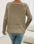 Kathleen | Textured Button Sweater