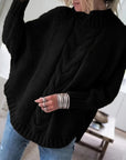 Corinne | Cozy High-Neck Cable-Knit Sweater