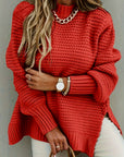 Evangeline | Textured High-Low Sweater