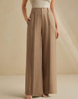 Marlowe | Pleated Wide-Leg Trousers