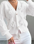 Juniper | Soft Bow-Detail Long Sleeve Cardigan