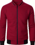 Raymond | Textured Zip-Up Bomber Jacket