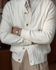 Arthur | Ribbed Button-Up Cardigan