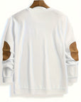 Aaron | Textured Elbow-Patch Pullover
