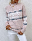 Tamsin | Cozy Snowflake Mock-Neck Sweater