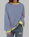 Margaret | Casual Long Sleeve Striped Sweatshirt