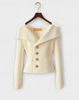 Warm Textured Knit Jacket for Women