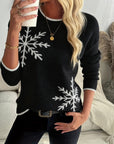 Holly | Snowflake Crewneck Sweater