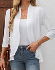 Juniper | Open-Front Ruffle-Hem Cardigan