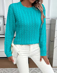 Faye | Cable-Knit Round Neck Sweater